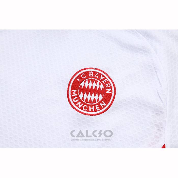 Tuta da Track Bayern Monaco Manica Corta 2025-2026 Bianco - Pantaloncini